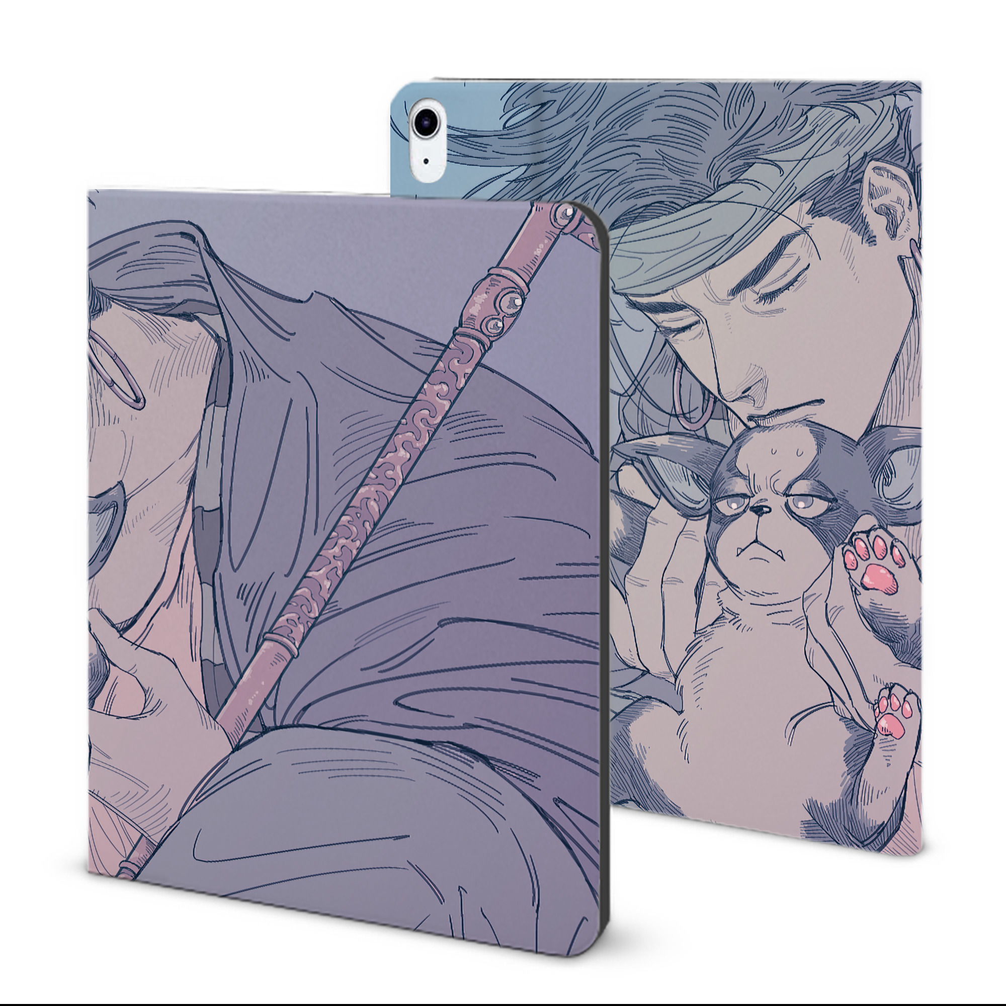 （画像用） ジョジョの奇妙な冒険 JoJo's Bizarre Adventure IPad ケース ブック型 PUレザー TPU 耐衝撃 軽量 薄型 ペン収納なし 全面保護 IPad 各モデル対応